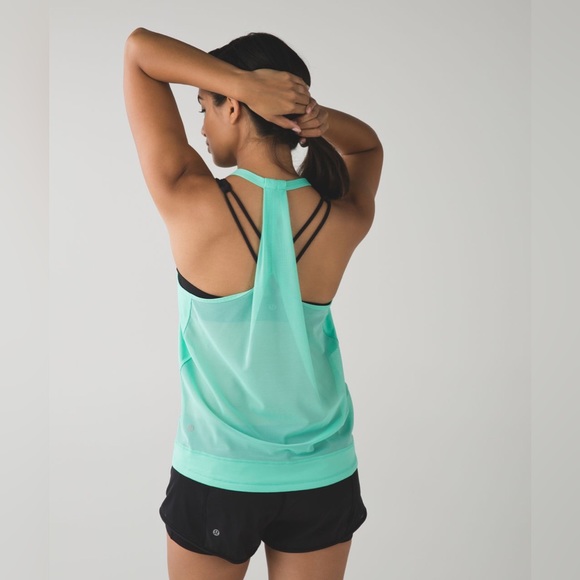 lululemon athletica Tops - Lululemon Drop It Like It's Hot Tank in Menthol Green Women’s Size Small
